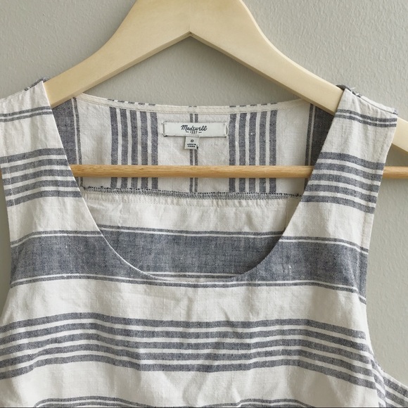 Madewell Stripe Overlay Dress - Picture 3 of 5